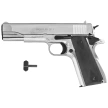 Zestaw pistolet wiatrówka Voltran Ekol ES 1911 Shiny 4.5 mm - Blow Back, 1400 BBs, 10 kapsuł, tarcze