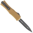 Nóż automatyczny OTF Microtech Hera II Mini D/E Tan Aluminium, Black M390MK by Tony Marfione (1702M-1TA)