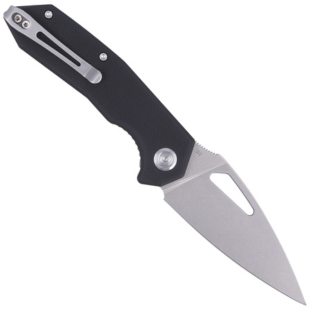 Kubey Knife Coeus Black G10, Bead Blasted D2 (KU122A)