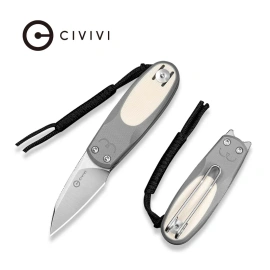 Civivi Purr Knife Gray-Ivory G10, Satin Nitro-V by Ostap Hel (C25054-1)
