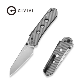 Nóż składany Civivi Vision FG Polished Lexan, Rock Grind Pattern Satin Nitro-V by Snecx Tan (C22036-8)