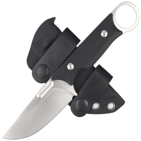 Kizer Cabox Knife Black G10, Satin 154CM by Jonathan Styles (1048C1)