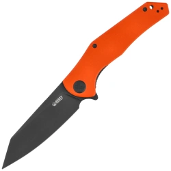Kubey Flash Knife Orange G10, Blackwashed San Mai M2 (KU158Q)