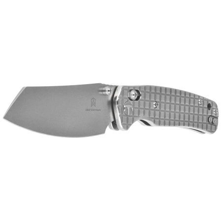 Bestechman Cicada's Wing Knife Mirror Polished Frag Stainless Steel, Stonewashed 10Cr15MoV (BMK06-S-5)