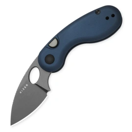 Kizer Microbe Knife Blue Aluminium, Gray Stonewashed 14C28N by Maksim Epifantsev (V2742A1)