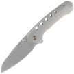 Remette RT-BEE-T Knife w/Titanium Toothpick Gray Titanium, Fine Grinding Pearlescent M390