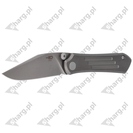 Bestech Icarus Knife Dark Stonewashed Titanium, Dark Bead Blasted Stonewashed M390 by Nick Rogers (BT2302D)