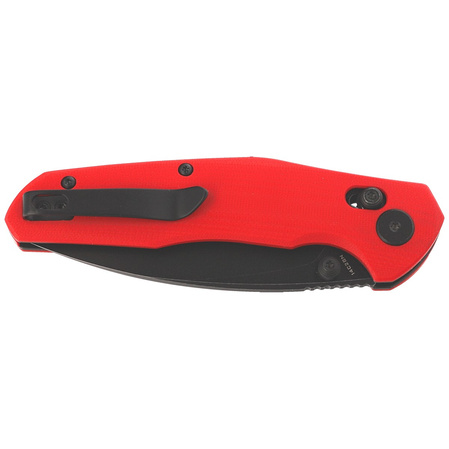 Bestechman Ronan Knife Red G10, Black PVD Stonewashed 14C28N (BMK02J)