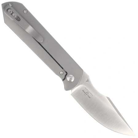 Nóż składany Kizer Harpoon Fold Gray Titanium / Black Norplex UltreX Micarta, Satin Elmax by Maverick Customs (Ki4784A2)