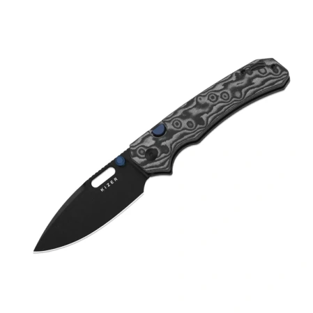 Nóż składany Kizer Outposter Vortex Micarta, Black PVD Nitro-V (V3802BDA2)
