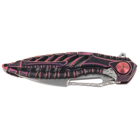 Nóż składany Rike Knife RK-Thor6-M-BP Black / Purple Titanium, Satin M390