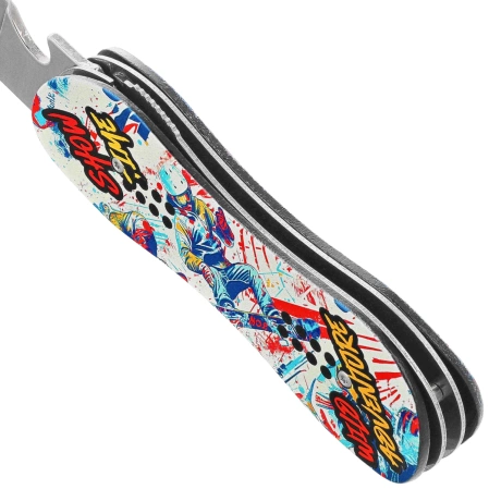 Third Decor Habitat Knife Snowboarder Graphic Aluminium, Mirror 420 (TH-N119B)