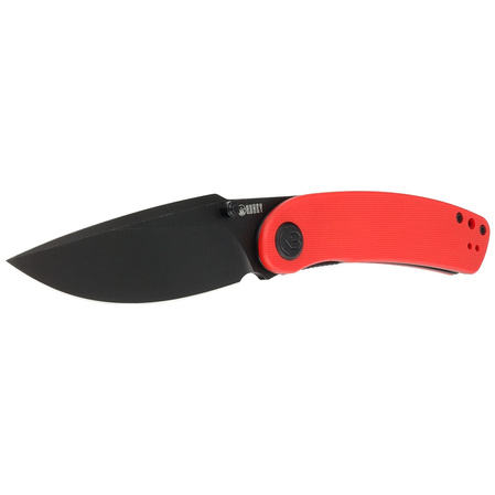 Kubey Knife Momentum Red G10, Dark Stonewashed AUS-10 by Sherif Manganas (KU344I)