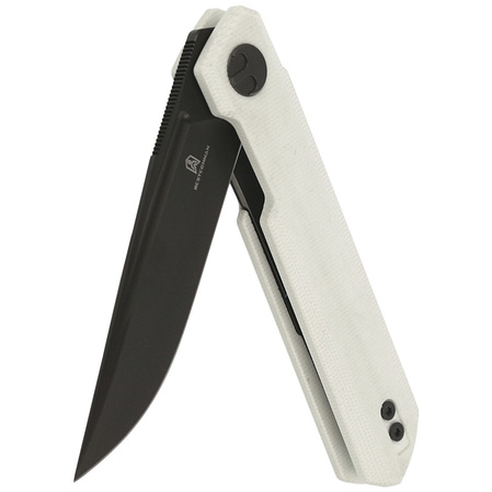 Nóż składany Bestechman Mini Dundee White G10, Grey PVD D2 by Ostap Hel (BMK03H)