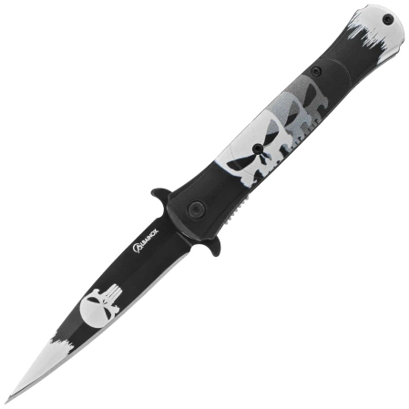 Martinez Albainox Skull Folding Knife – ABS 3D Design, Black / 3D Design, 3Cr13MoV (18787)