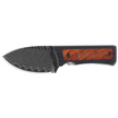Kizer Whiskey Jack Knife Black G10 / Mkuruti Wood, Damascus by Jonathan Styles (1108A2)