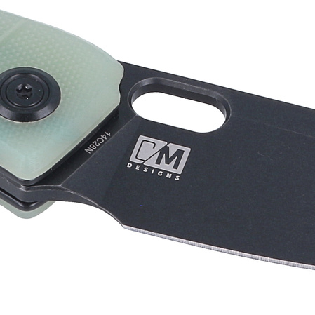 Kubey Knife Hyde, Jade G10, Dark Stonewashed 14C28N by Colin Maisonpierre (KU2104C)