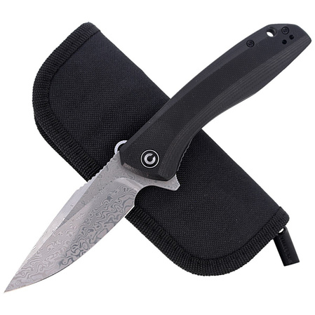 CIVIVI Knife Baklash Black G10, Damascus (C801DS)