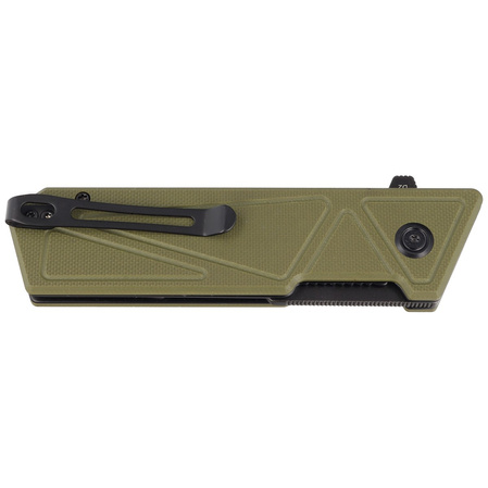 Kubey Avenger Outdoor KU104F Knife Green G10, Blackwashed D2