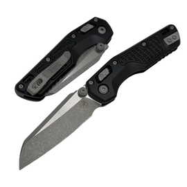 Microtech MSI Mini S/E Knife Frag Black Aluminum, Apocalyptic M390MK by Tony Marfione (210M-10APFR)