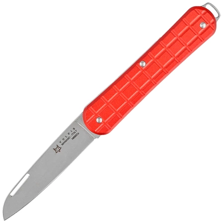 Scyzoryk Fox Vulpis Grenade Pattern Red Aluminium, Polished N690Co (FX-VPGP130 RD)