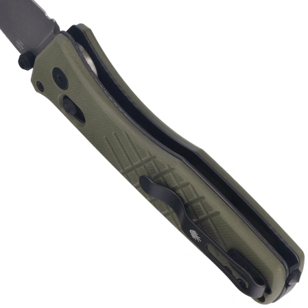 Nóż składany Kizer Aegis T Olive Green G10, Grey Stonewashed AEB-L by Azo (V3774CTA2)