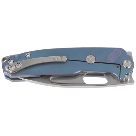Nóż składany Medford Infraction Teal/Violet Multi-etch Titanium, Tumbled S45VN by Greg Medford