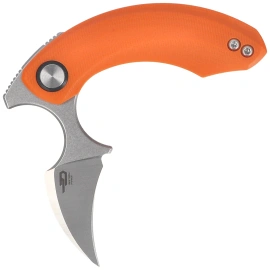 Nóż składany Bestech Strelit Orange G10, Satin/Stonewashed 14C28N by Ostap Hel (BG52C-1)