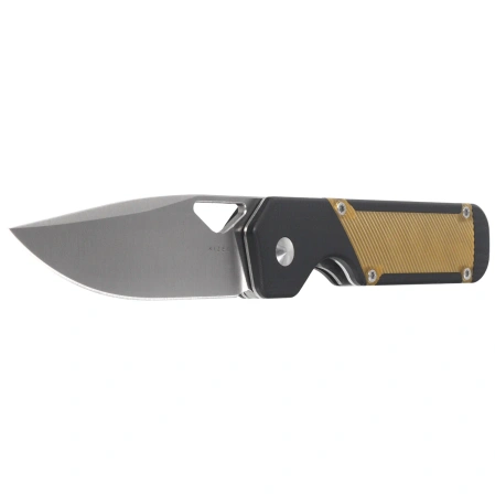 Kizer Militaw Knife Black G10 / Yellow PEI, Satin 154CM by Jonathan Styles (V3634C1)
