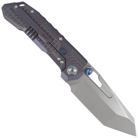 Nóż składany Remette RT-Cool Leopard Grilled Blue Titanium, Pearlescent M390 (RTKS-L)