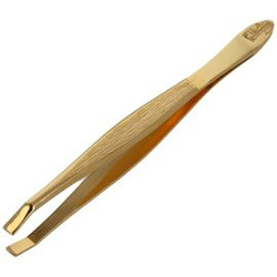 Penseta Filax Solingen Zagięta / Curved, Złocona 75mm (213G CU 3)