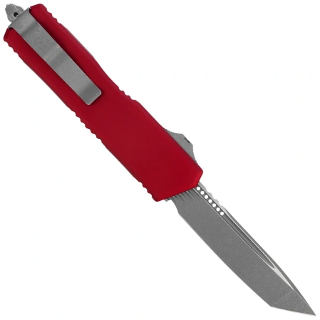 Nóż automatyczny OTF Microtech Scarab II Gen III Executive T/E Merlot Aluminium, Apocalyptic M390MK by Tony Marfione (1177-10APMR)