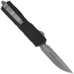 Microtech Scarab II Gen III Executive D/E-S OTF Knife Black Aluminum, Stonewashed M390MK by Tony Marfione (1181-10)
