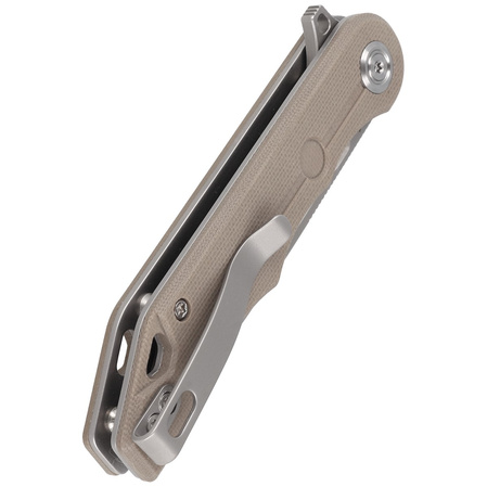 Nóż składany Kubey Knife Mizo Tan G10, Bead Blast AUS-10 by Tiguass (KU312H)