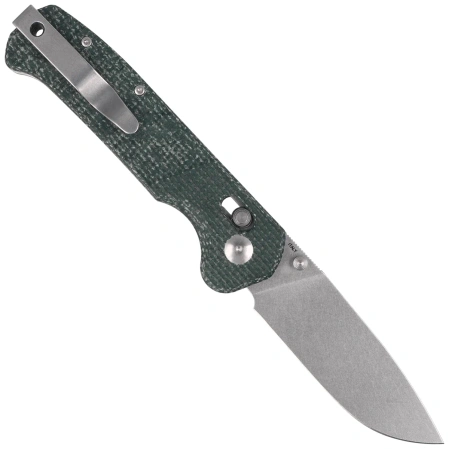Maserin Frontier 634/MCV Knife Green Micarta, Stonewashed Nitro X7
