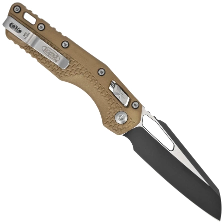 Microtech MSI S/E Ram-Lok Dark Earth Tri-Grip Polymer, Black/Bead Blasted M390MK by Tony Marfione (210T-1PMDE)