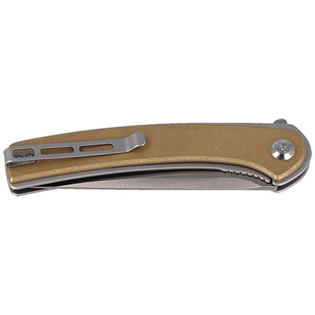 CIVIVI Knife Asticus Brass Stonewashed, Satin Finish (C2002E)