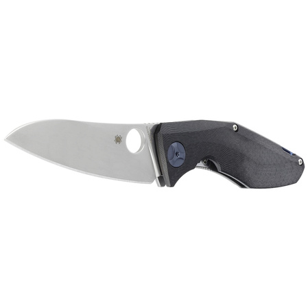Spyderco Drunken Carbon Fiber / Titanium, Satin CPM-S90V Plain by Dmitry Sinkevich (C235CFTIP)