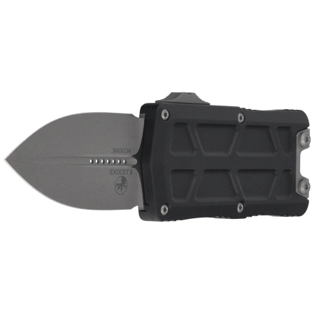 Nóż automatyczny OTF Microtech Exocet II D/E Black Aluminium, Apocalyptic M390MK by Tony Marfione (1157-10AP)