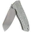 Nóż składany Kubey Creon White/Green G10, Damascus (KU336A)