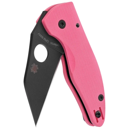 Nóż składany Spyderco MicroJimbo Sprint Run Pink G10, Black DLC CPM S30V by Michael Janich (C264GPNBKP)