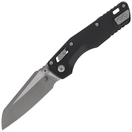 Microtech MSI Mini S/E Knife Black Fluted Aluminum, Apocalyptic M390MK by Tony Marfione (210M-10APFL)