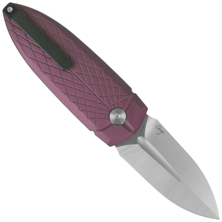 Nóż składany Bestech QUQU Brown Aluminium, Satin 14C28N by Gogo (BG57B-3)