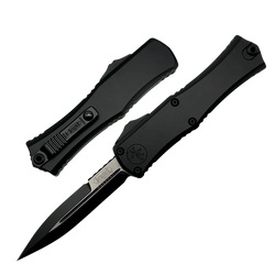 Microtech Hera II Mini Bayonet OTF Knife Black Aluminium, Black M390MK by Tony and Sean Marfione (1701M-1T)
