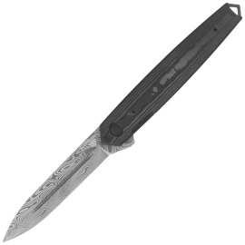 Fox Pacifico LE No 181/300 Knife Black Camo Fat Carbon, Damasteel Thor Damascus by Bob Terzuola (FX-ATC-OG02 DCF)