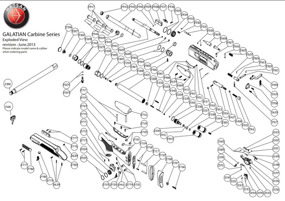 Hatsan Galatian Cartridge Cover: I - IV, TS, Auto 5 and 6, Tact Auto, Carabine, Gladius and BT65 SB-Elite, BT65 SB QE Carnivore, BT65 RB, BT65 RB-Elite