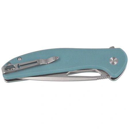 Bestechman Whalefin Knife Blue G10, Stonewashed / Satin D2 (BMK18B)