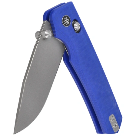 Remette RT-Aurora Knife Blue G10, Ceramic Sandblasting 14C28N (AURA-G3)