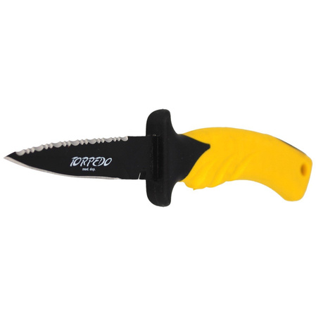 Nóż nurkowy MAC Torpedo 9 Yellow PP-TPE, Black Idroglider W 1.4060