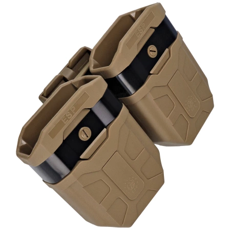 Ładownica ESP na magazynki AK47/AK74 z mocowaniem UBC-04-02 MOLLE Clip - Khaki (MH-MH-44-AK KH)